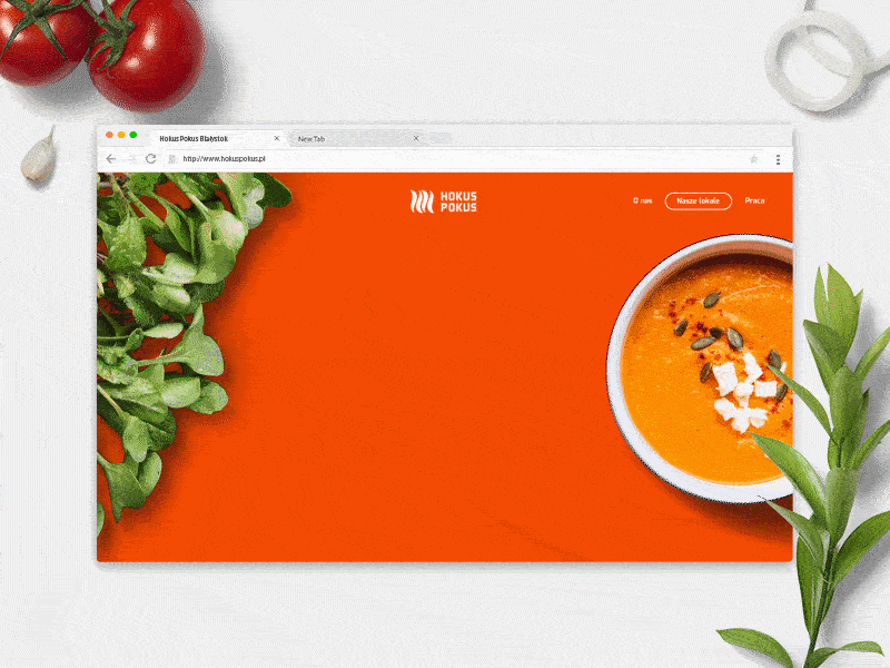 Hokus Pokus Website appdesign design designer food interaction restaraunt ui web webdesign website