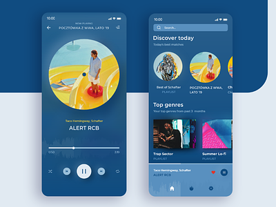 🎶 Music app design 🎶 android app genres ios mobile music pantone play product design streaming taco ui ux