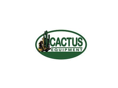 Cactus Equipment cactus forklift forklift truck oval retro