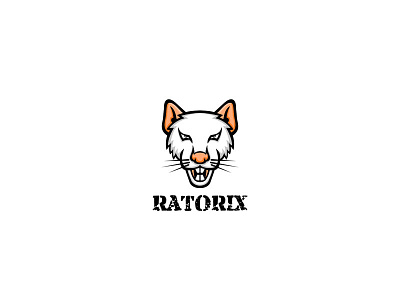 Ratorix head mascot mice mouse rat white mice