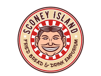 Sconey Island Logo Proposal american carnival circus icon illustration logo mascot retro steeplechaser
