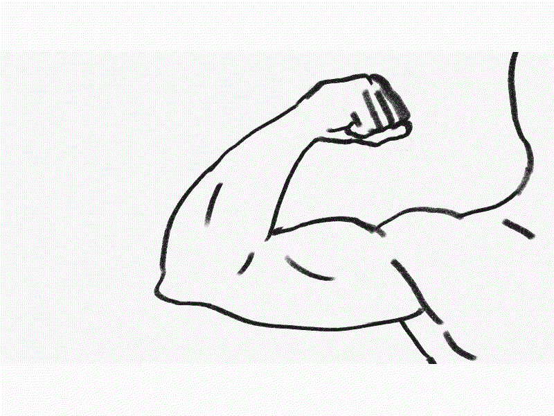 Arm Flexing Muscle Drawing 2D Animation 1080p 2d animation animated animation arm exercise fist fitness flex flexing hand hd high definition male motion graphics muscle physical physique strength strong