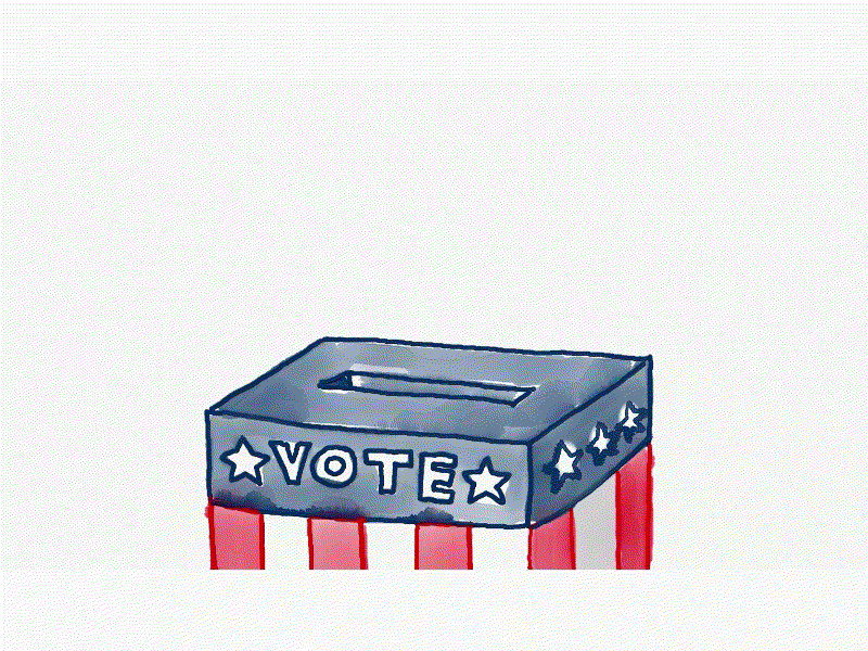 American Ballot Box Watercolor 2D Animation 2d animation american american ballot box animation ballot ballot box check democracy election paper poll polling polling station suffrage tick united states of america usa vote voter voting