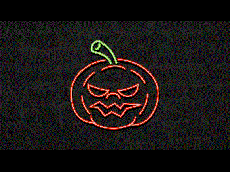 Jack-O-Lantern Neon Sign 2D Animation 2d animation animation glow grinning horror jack jack o lantern lantern laughing neon neon light neon sign pumpkin scary smile spooky squash thanksgiving will o the wisp