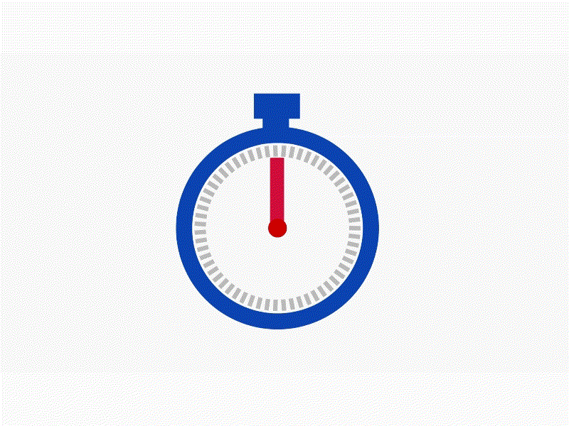 Stopwatch Timer Exploding 2D Animation