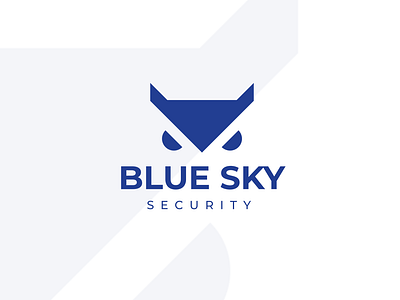 Blue Sky Logo geometic logo minimal vector visual