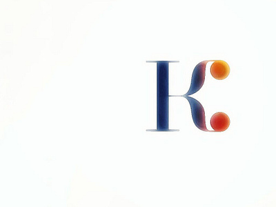 "K" I love this one.💛 branding design geometic logo minimal typography vector visual