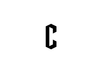 Uppercase "C" Visual representation. Unused concept. branding geometic icon illustration logo minimal typography vector