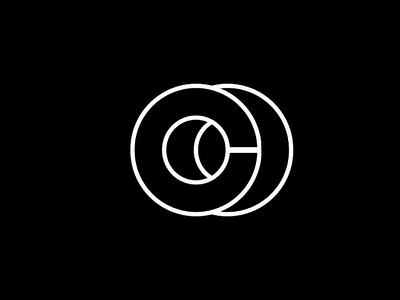 CO branding design geometic icon logo minimal visual