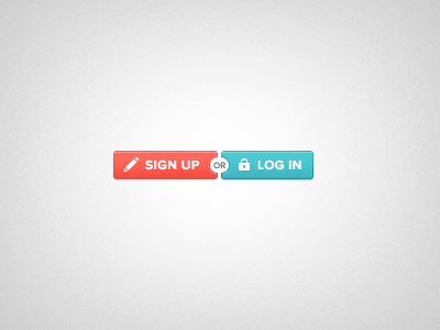 Sign Up / Log In Buttons
