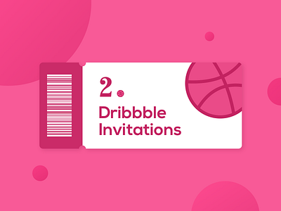 2 Dribbble invitations dribbble invite