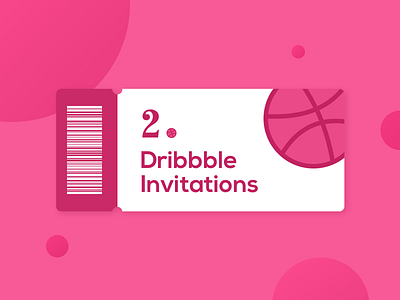 2 Dribbble invitations