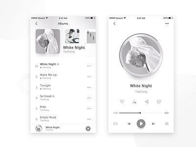 music app album app music player sketch