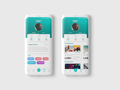My Profile android app branding clean design flat mobile my profile profile ui uidesign ux