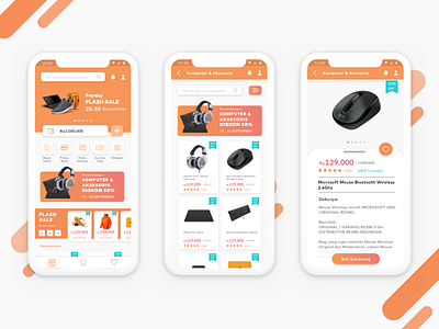 Ecommerce Mobile App app branding clean design flat ios mobile mockup ui ui design uidesign ux