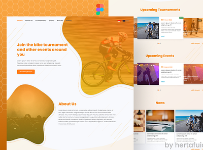 Landing page for sports event concept bike landing page event landing page landing page design sport landing page