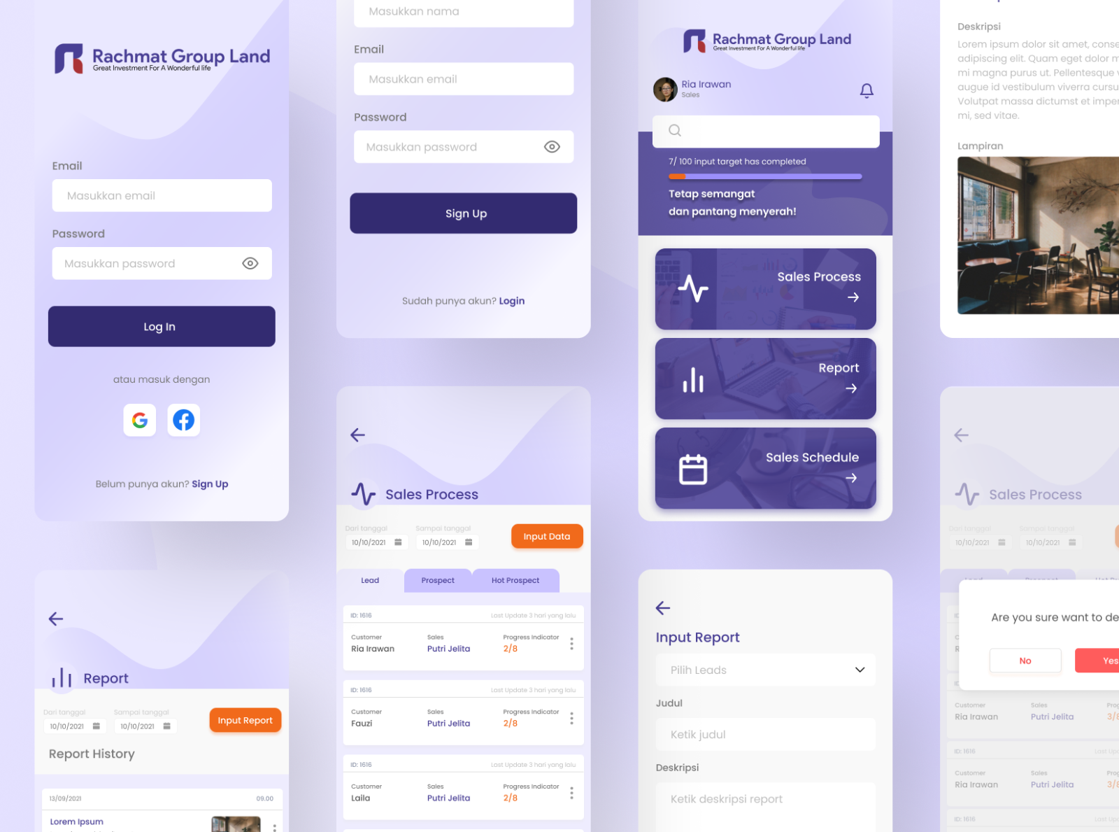 Sales Activity App Concept by yq | hertafui on Dribbble