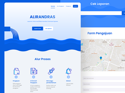 Drainase Express App Concept drainase water landing page