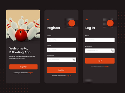 Bowling App Login Page bowling app login page login page app sport app