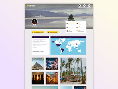 Ublooo.fr design travel app ui