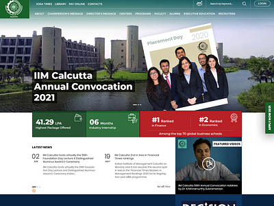 Web Design - IIM-Calcutta