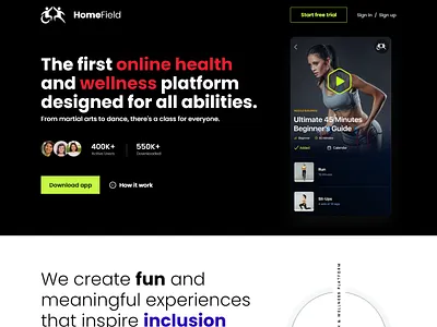 HomeField Design branding custom website template design modern pioneer technology mptech mptech.in web web design website template