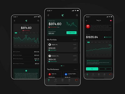 Bamboo App Redesign (Concept) design finance interface invision studio ui ui ux design ui concept