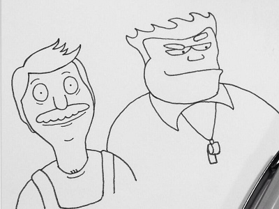 h jon benjamin bobs burgers home movies illustration mcguirk sketch