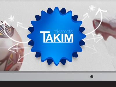 Takim Web Concept ad football soccer team