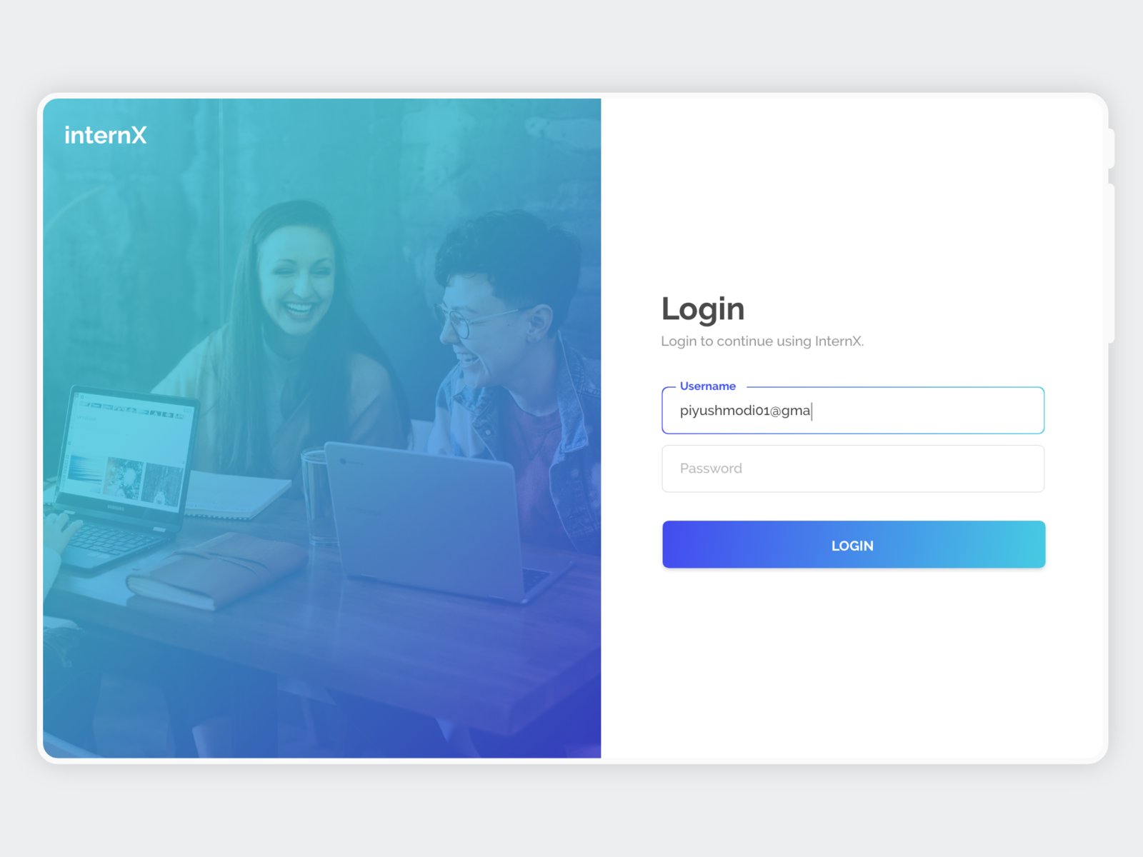 Login Page Design - Daily UI 001 by Piyush Modi on Dribbble