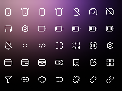 Premium Icons — Kyivness branding clean glass gradient graphic design icon icons minimal ui