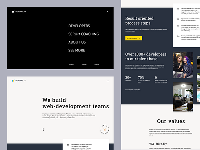 Website for outsourcing company clean clean ui landing landing design landing page landing page design landingpage minimal webdesign website