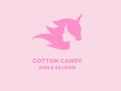 cotton candy logo branding character cotton cottoncandy design freelancer icon illustration logo logodesigner salon salonlogo vector