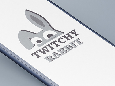 TWITCHY RABBIT app design icon illustration logo thirty day logo challenge thirty day logos thirtylogos vector web