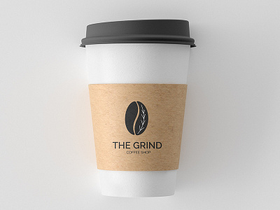 The grind coffee shop logo