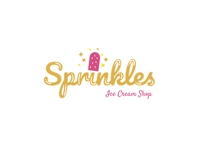 Sprinkles Ice cream Logo app design flat ice cream icon illustration ios logo shop online sprinkles thirty day logo challenge thirty day logos thirtylogo thirtylogos typography ux vector web