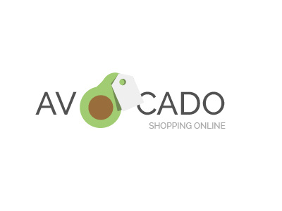 Avocado Shopping online logo app avocado branding design icon illustration logo modern modern art online shop online shopping smart grocery thirty day logo challenge thirty day logos thirtylogo thirtylogos typography vector web