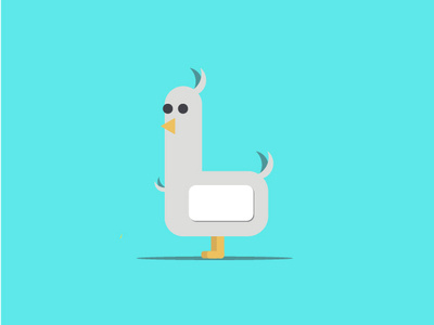 Duck flat design design drawing duck flat design icon vector