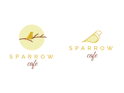 Sparrow cafe logo animal bird design branding cafe logo design icon illustration logo shop shop design shop logo shopping shopping bag sparrow sparrow logo ui vector