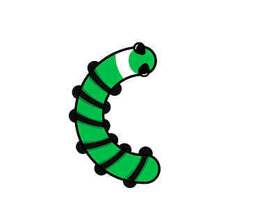 C for Caterpillars 36 days of type 36 days of type lettering animation app branding design flat flatdesign icon identity illustration lettering logo minimal shop online type typography ux vector web