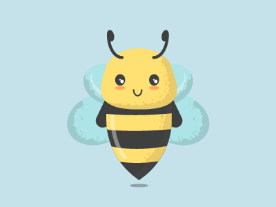 Bee flat design