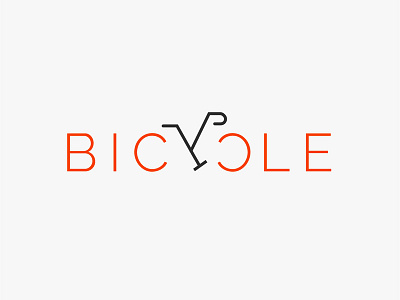 Bycycle logo animation app clean design flat icon identity illustration ios lettering logo minimal mobile type typography ui vector web website