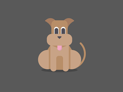 Dog flatdesign