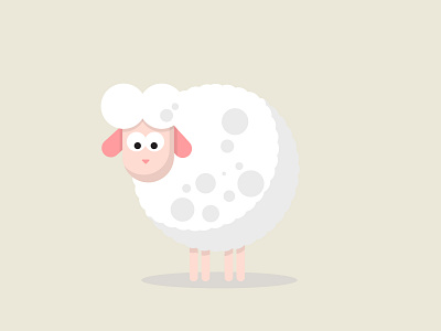 Sheep flatdesign cute cute animal design flatdesign icon illustration sheep sheepflatdesign simple type ui vector web