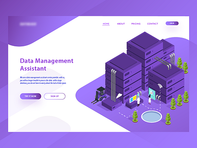 Data Management  Asistant Landing Page