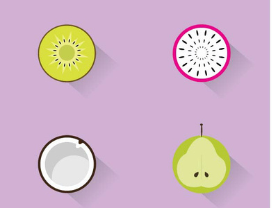 Fruit Icons food fruits icons illustration vector