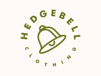 Hedge Clothing Co bell belllogo brandidentity branding freelance logo logodesign monogram type typography