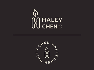 Haley Chen - Logo Design brand and identity candle cleandesign custom design logo logo alphabet logodesign minimaldesign monogram typography