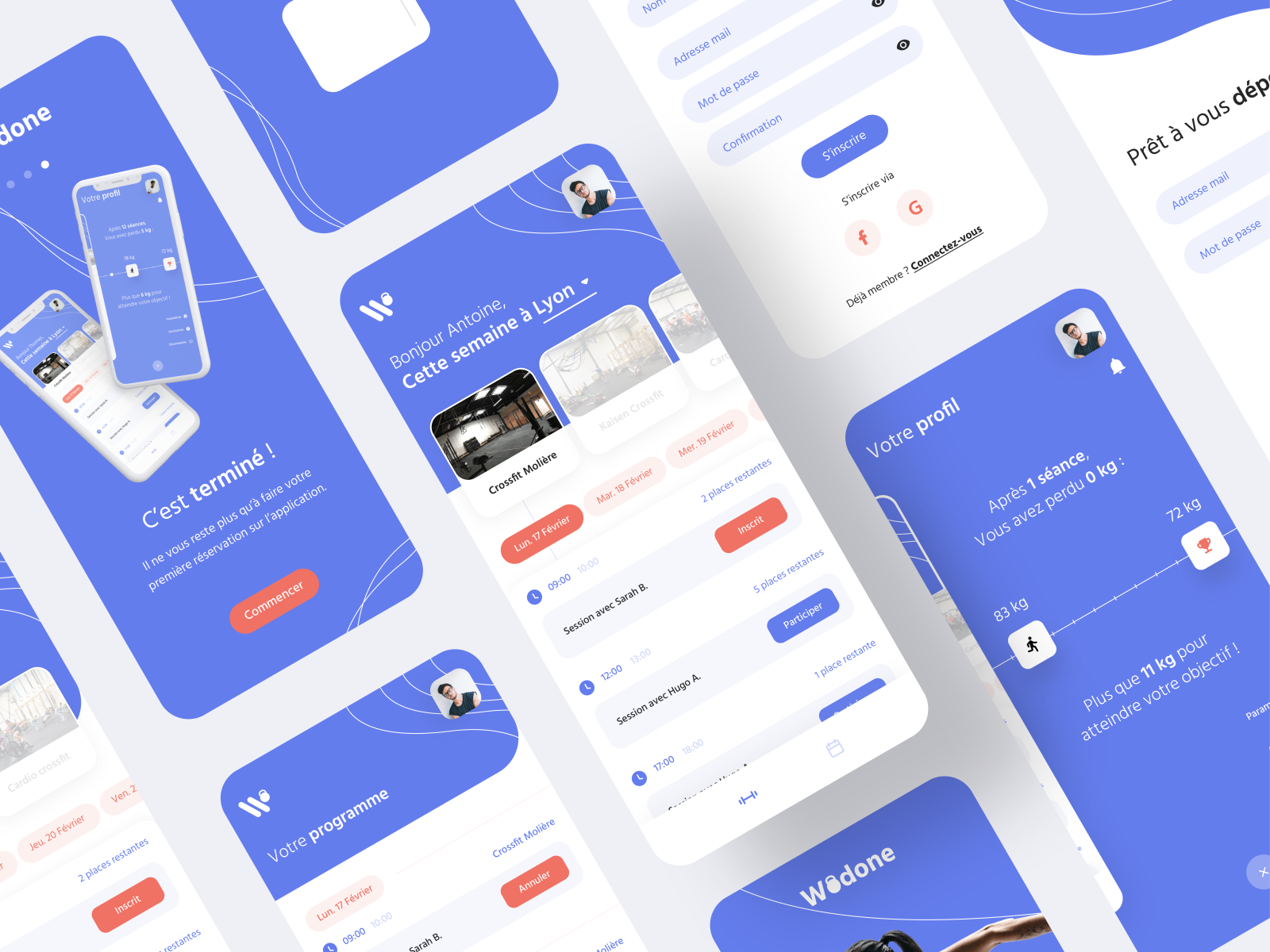 Wodone - Sport mobile app by Thomas Monavon on Dribbble