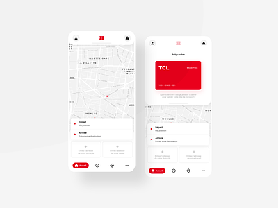 TCL - transit Redesign app black bus concept geolocation grey itinerary lyon map mobile mobile app red redesign subway tcl tramway transit transit map white
